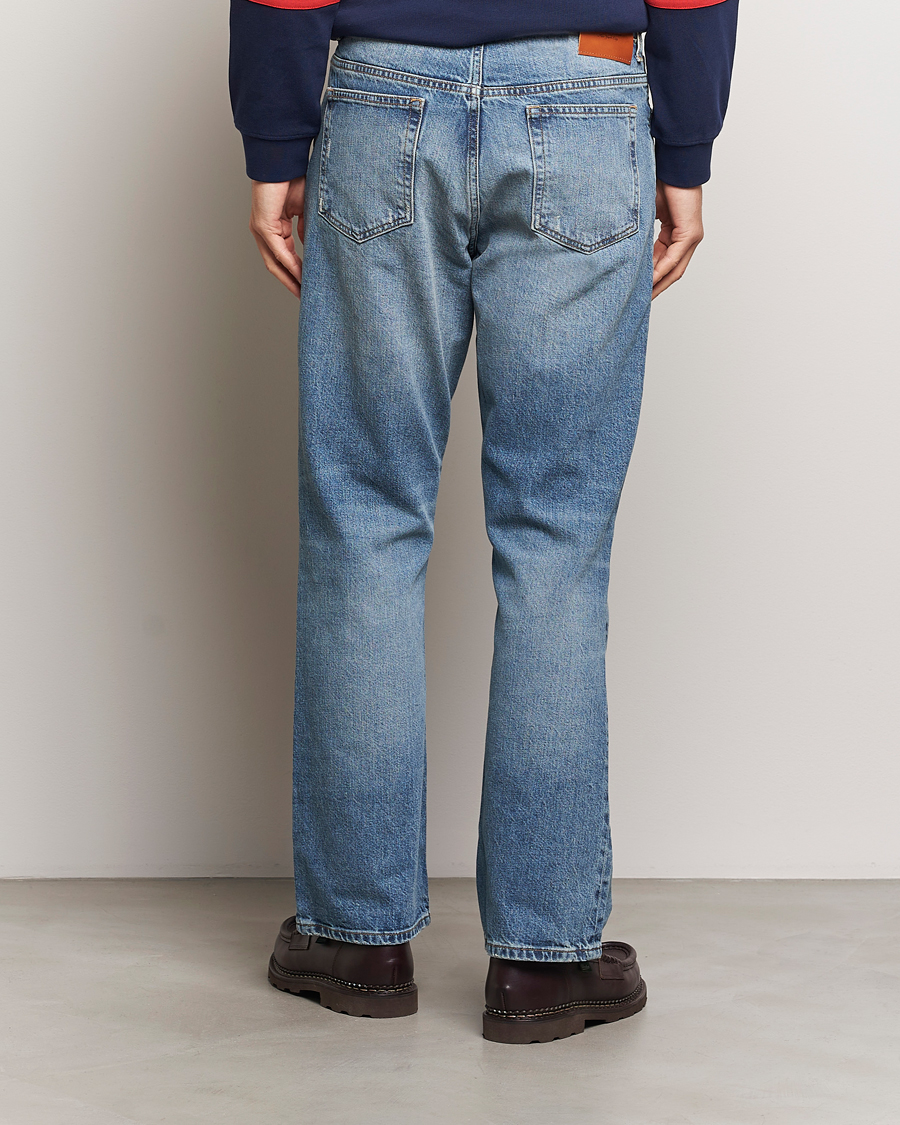 Herre | Jeans | GANT 240 Mulberry Street | Bootcut Jeans Mid Blue Vintage