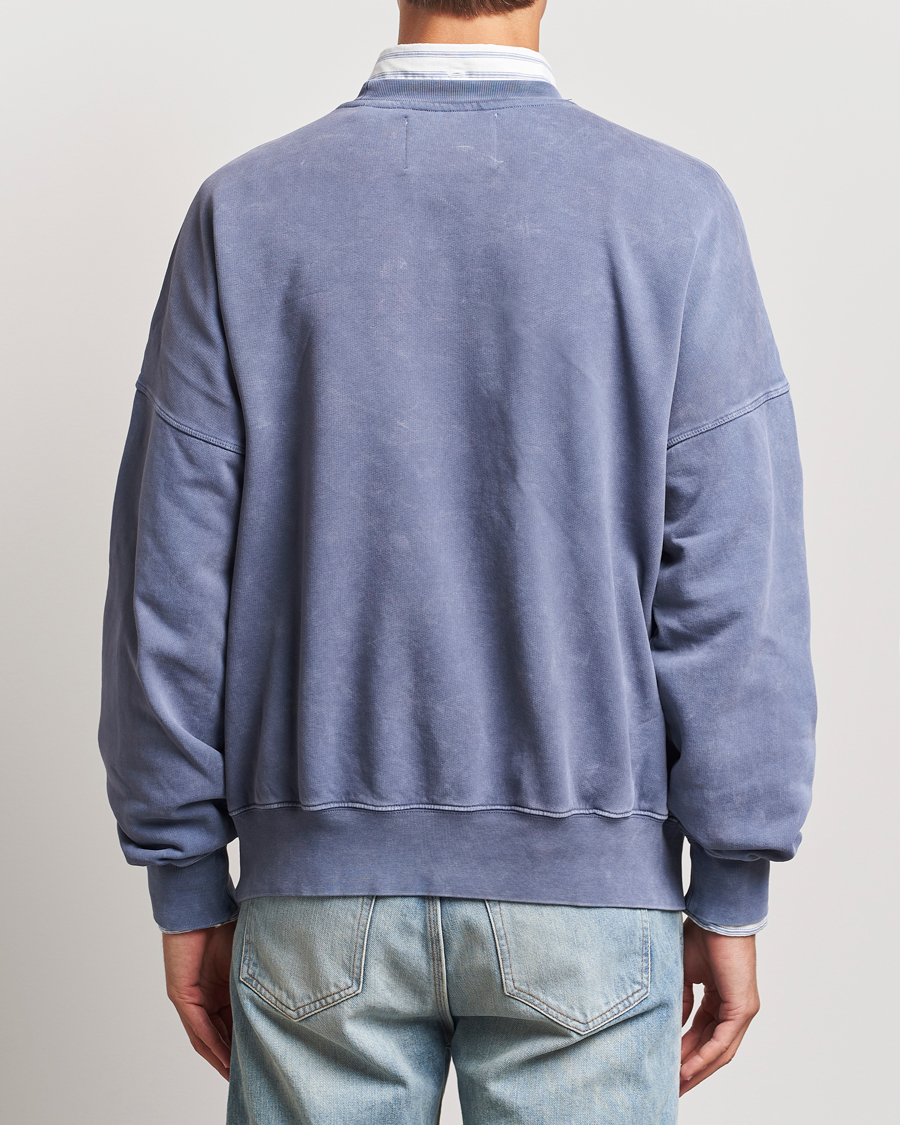 Herre | Trøjer | GANT 240 Mulberry Street | Vintage Washed Crew Neck Sweatshirt Dusty Blue Sea