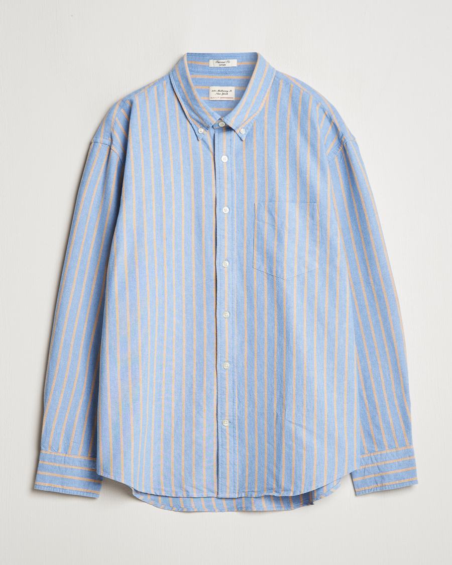 Herre | Skjorter | GANT 240 Mulberry Street | Regular Fit Archive Oxford Striped Shirt Vintage Blue