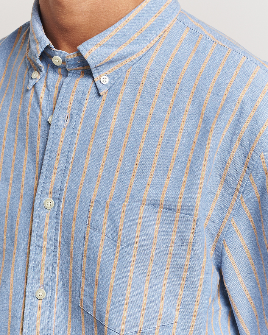 Herre | Skjorter | GANT 240 Mulberry Street | Regular Fit Archive Oxford Striped Shirt Vintage Blue