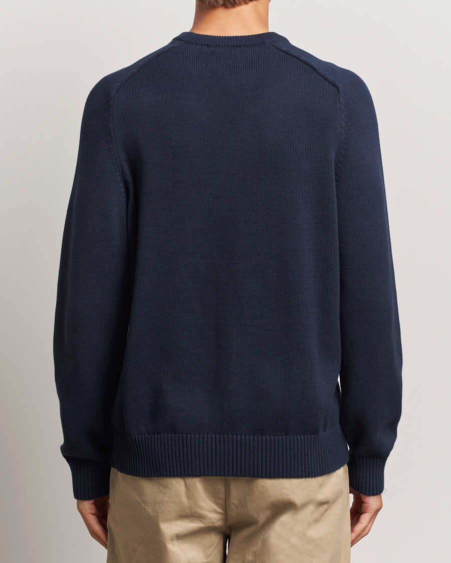 Herre | Trøjer | GANT | Casual Cotton Saddle C-neck Evening Blue