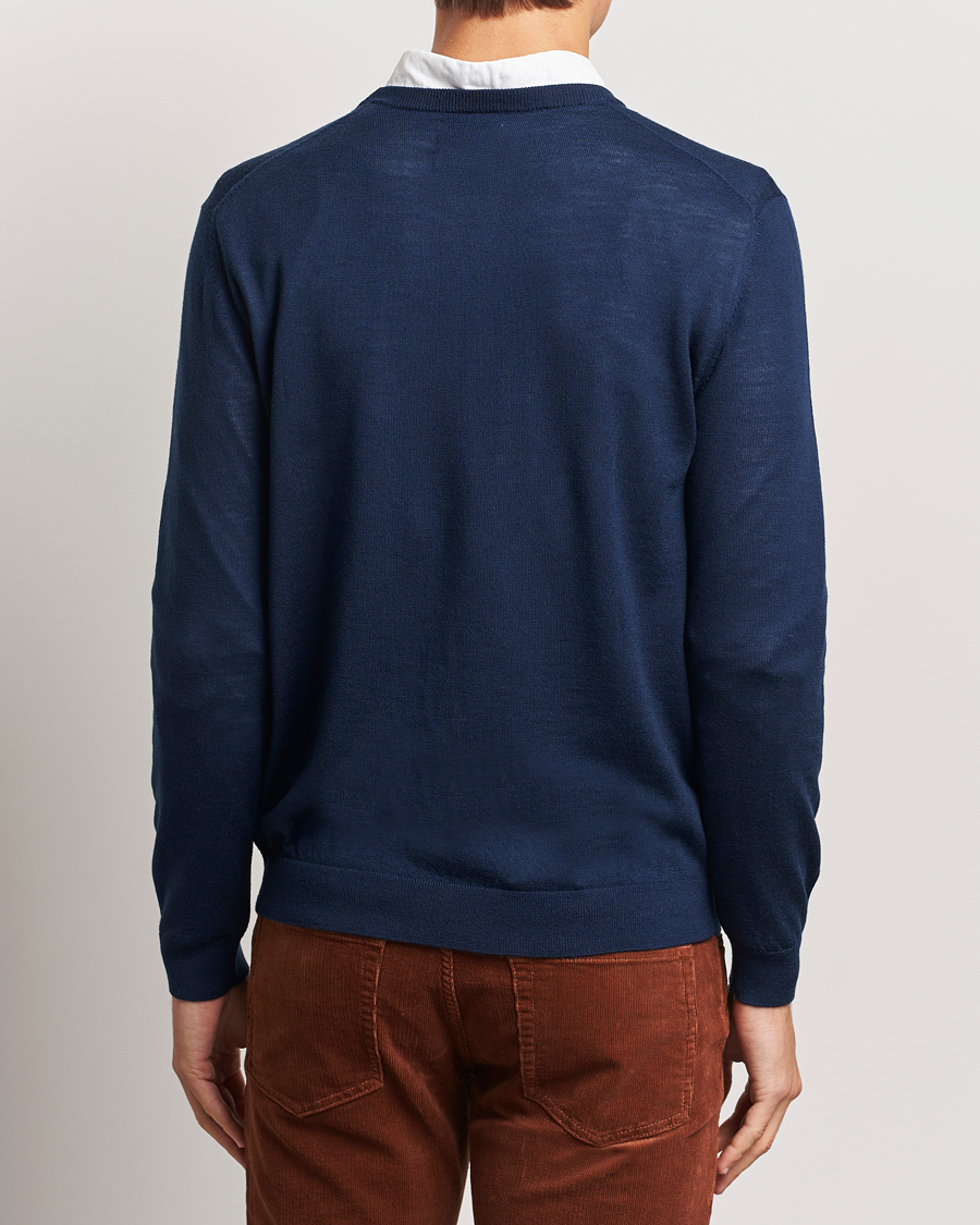 Herre | Trøjer | GANT | Extrafine Merino Wool C-Neck Marine