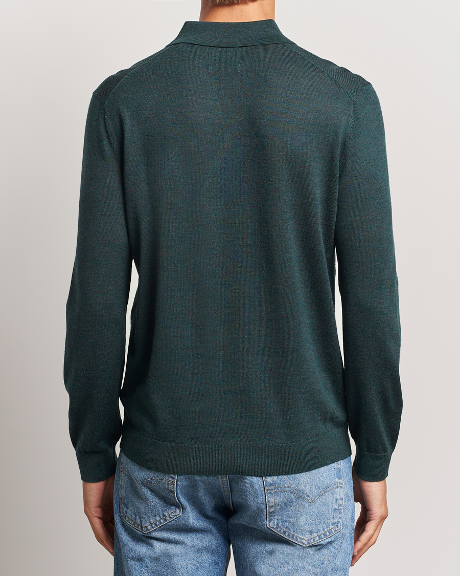 Herre | Trøjer | GANT | Extrafine Merino Wool Polo Tartan Green