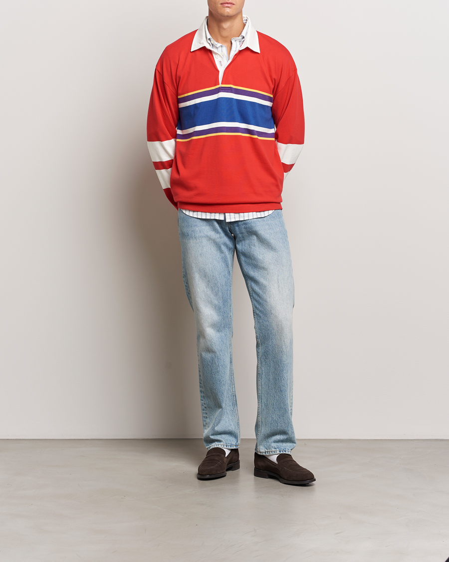 Herre | Trøjer | GANT | Vintage Heavy Rugger Bright Red