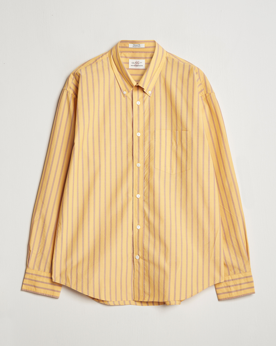 Herre | Skjorter | GANT | Rel Herigate Poplin Stripe Shirt Faded Sunset