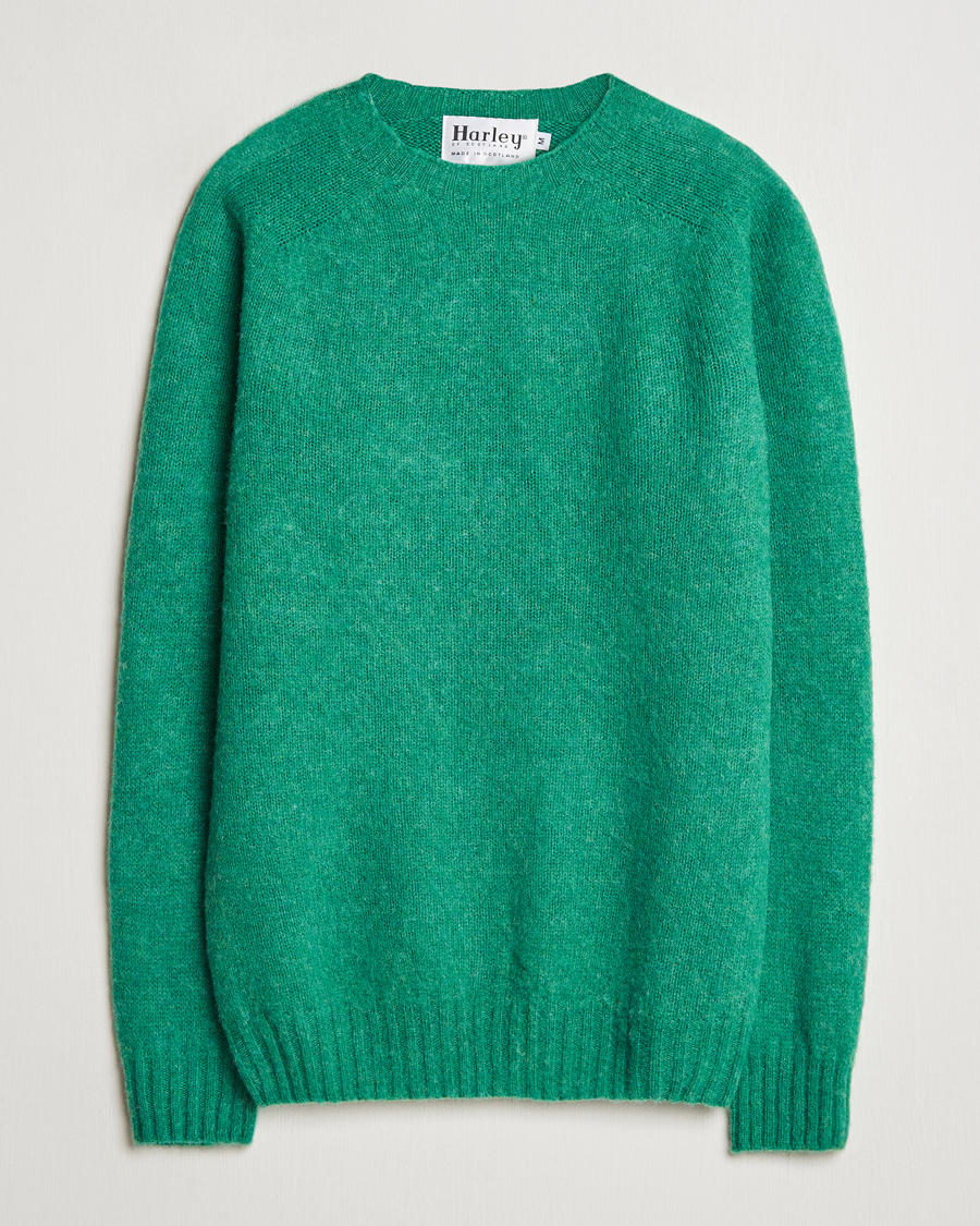 Herre | Trøjer | Harley Of Scotland | Brushed Supersoft Lambswool Crewneck Pixie