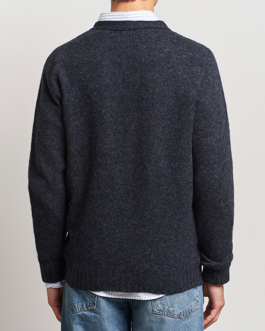Herre | Trøjer | Harley Of Scotland | Supersoft Lambswool Cardigan Charcoal