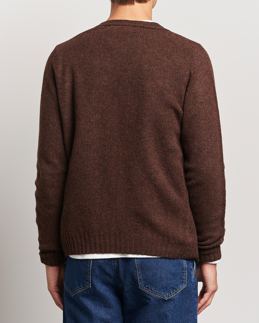 Herre | Trøjer | Harley Of Scotland | Supersoft Lambswool Cardigan Coffee