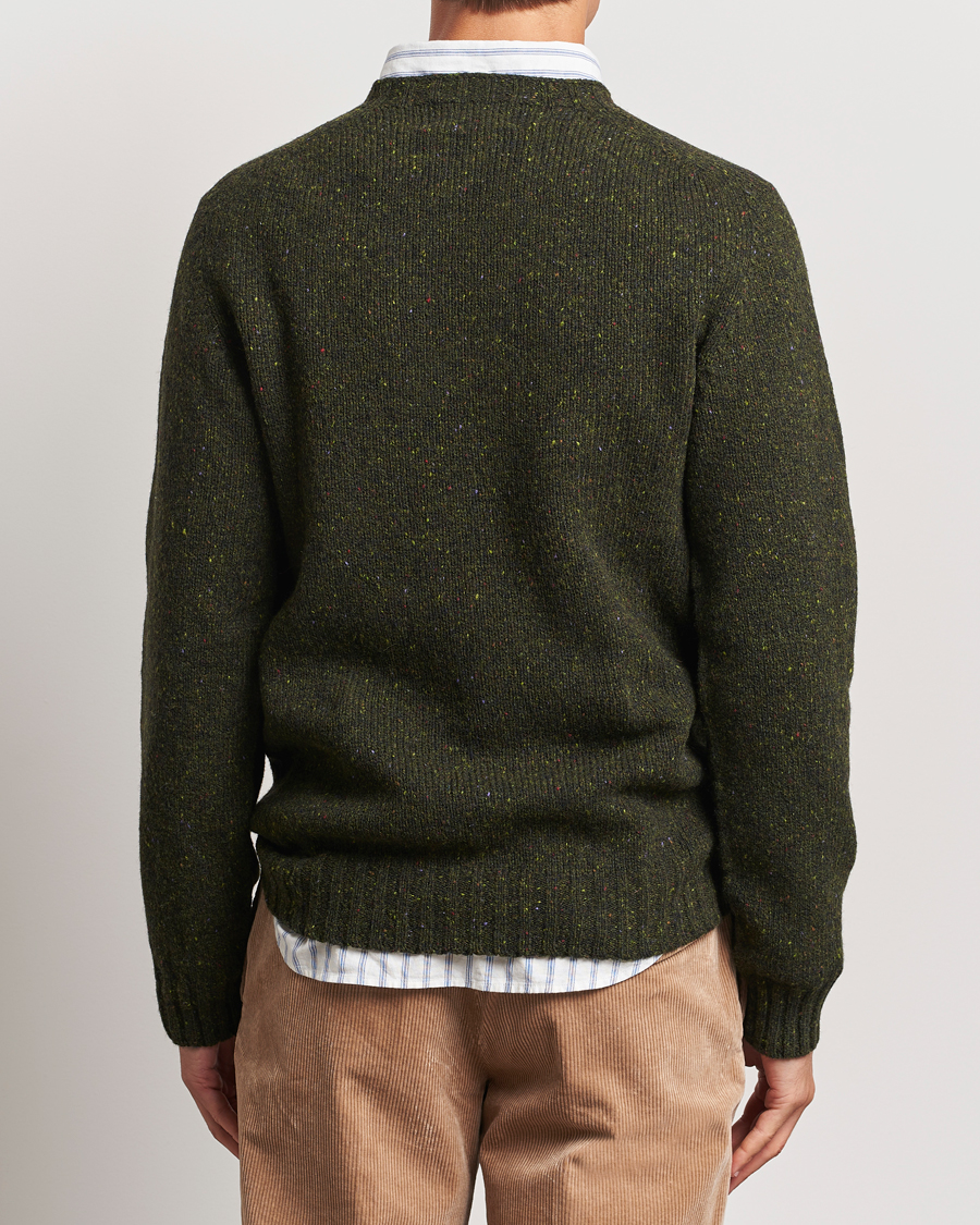 Herre | Trøjer | Harley Of Scotland | Donegal Wool Crewneck Harris Green