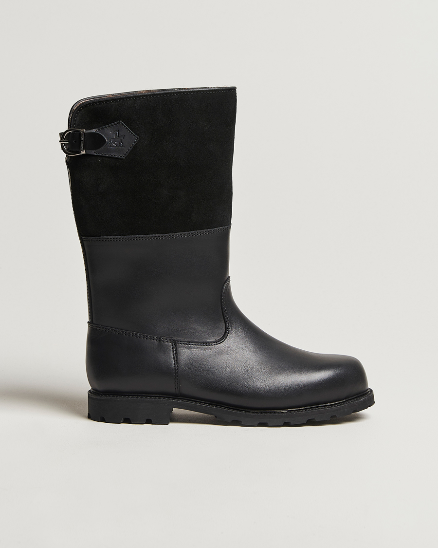 Herre | Ludwig Reiter Maronibrater Boot Black Calf/Suede Shaft | Ludwig Reiter | Maronibrater Boot Black Calf/Suede Shaft