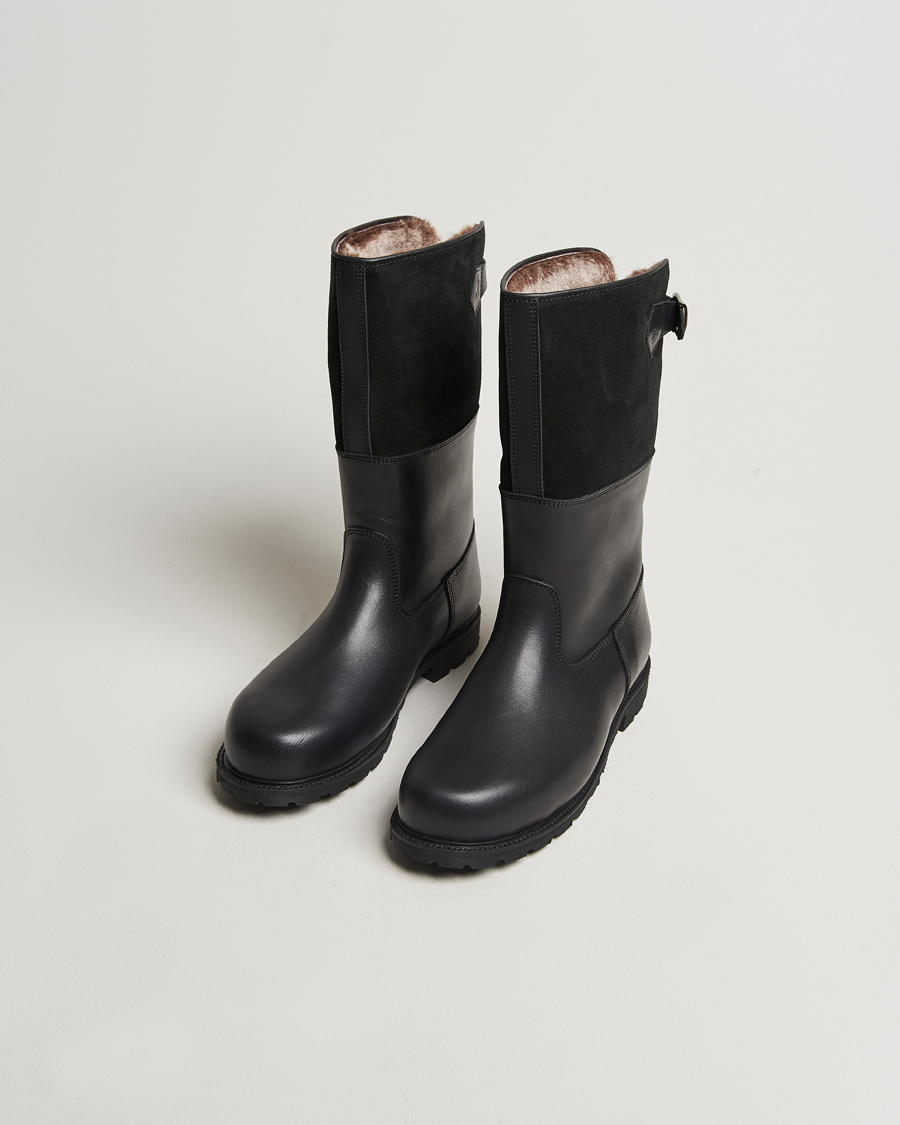 Herre | Ludwig Reiter Maronibrater Boot Black Calf/Suede Shaft | Ludwig Reiter | Maronibrater Boot Black Calf/Suede Shaft