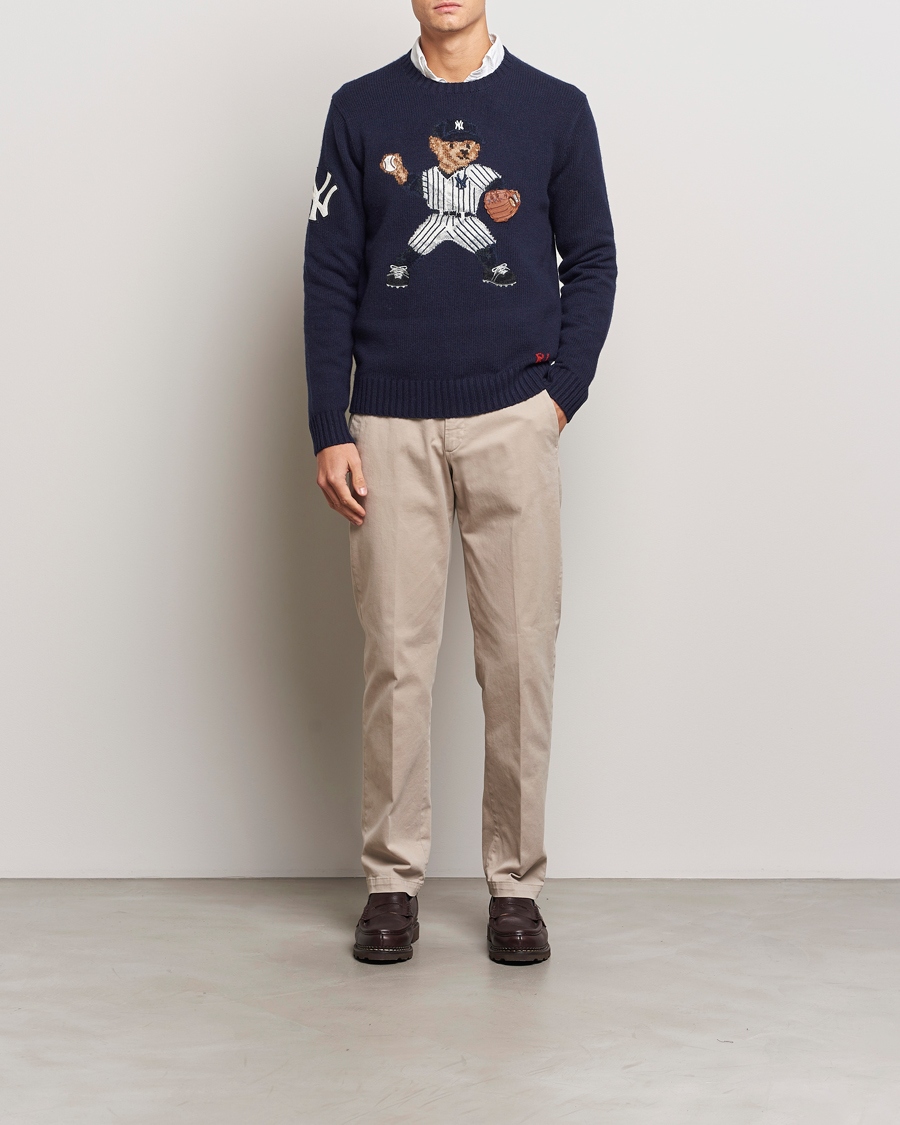 Herre | Trøjer | Polo Ralph Lauren | MLB Sweater Bear Navy Combo