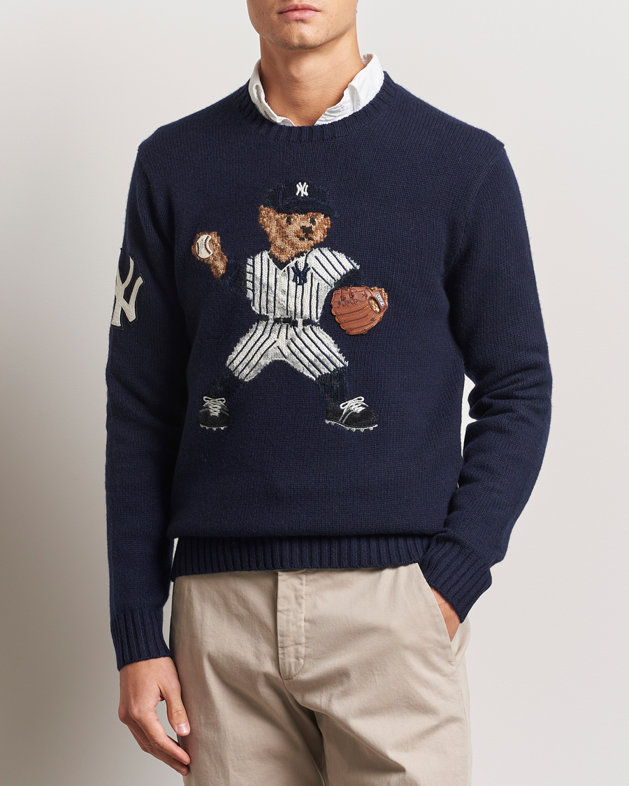 Herre | Trøjer | Polo Ralph Lauren | MLB Sweater Bear Navy Combo