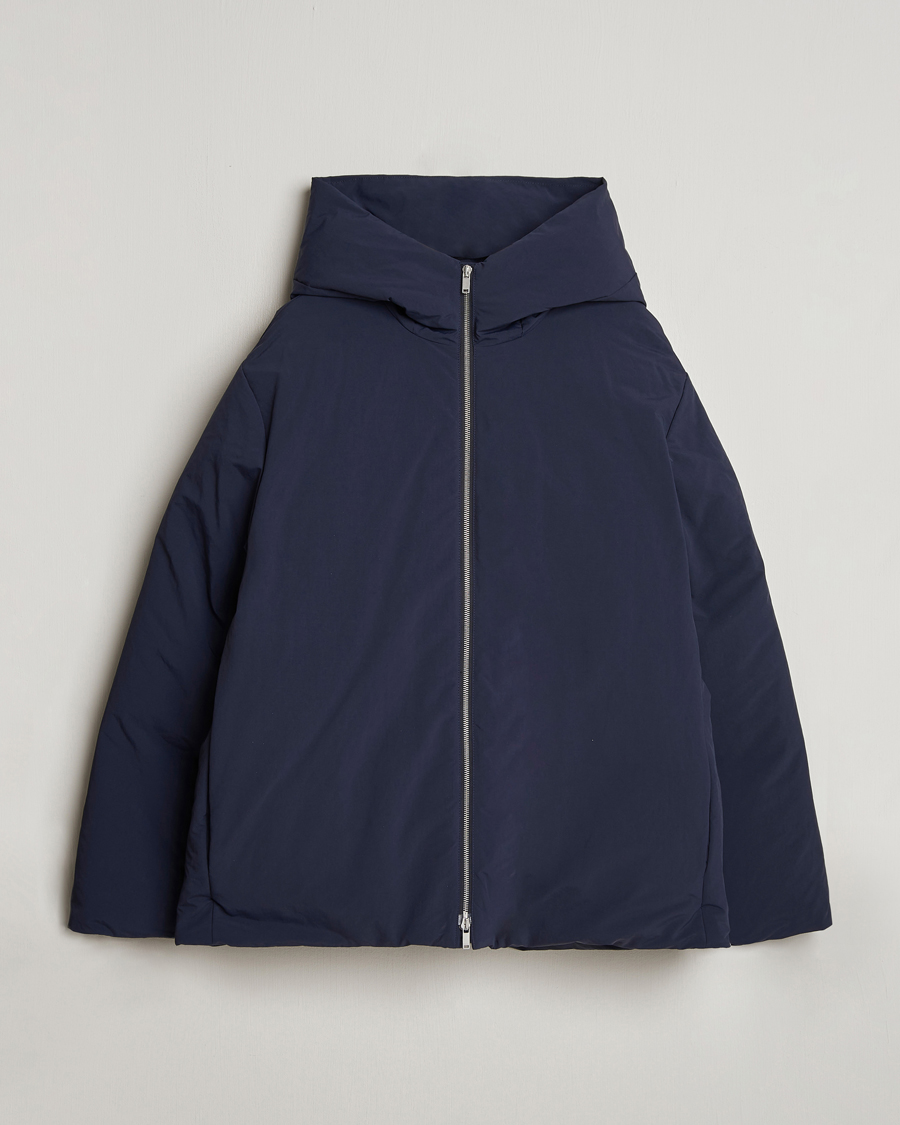 Herre | Jakker | Jil Sander | Hooded Down Jacket Navy