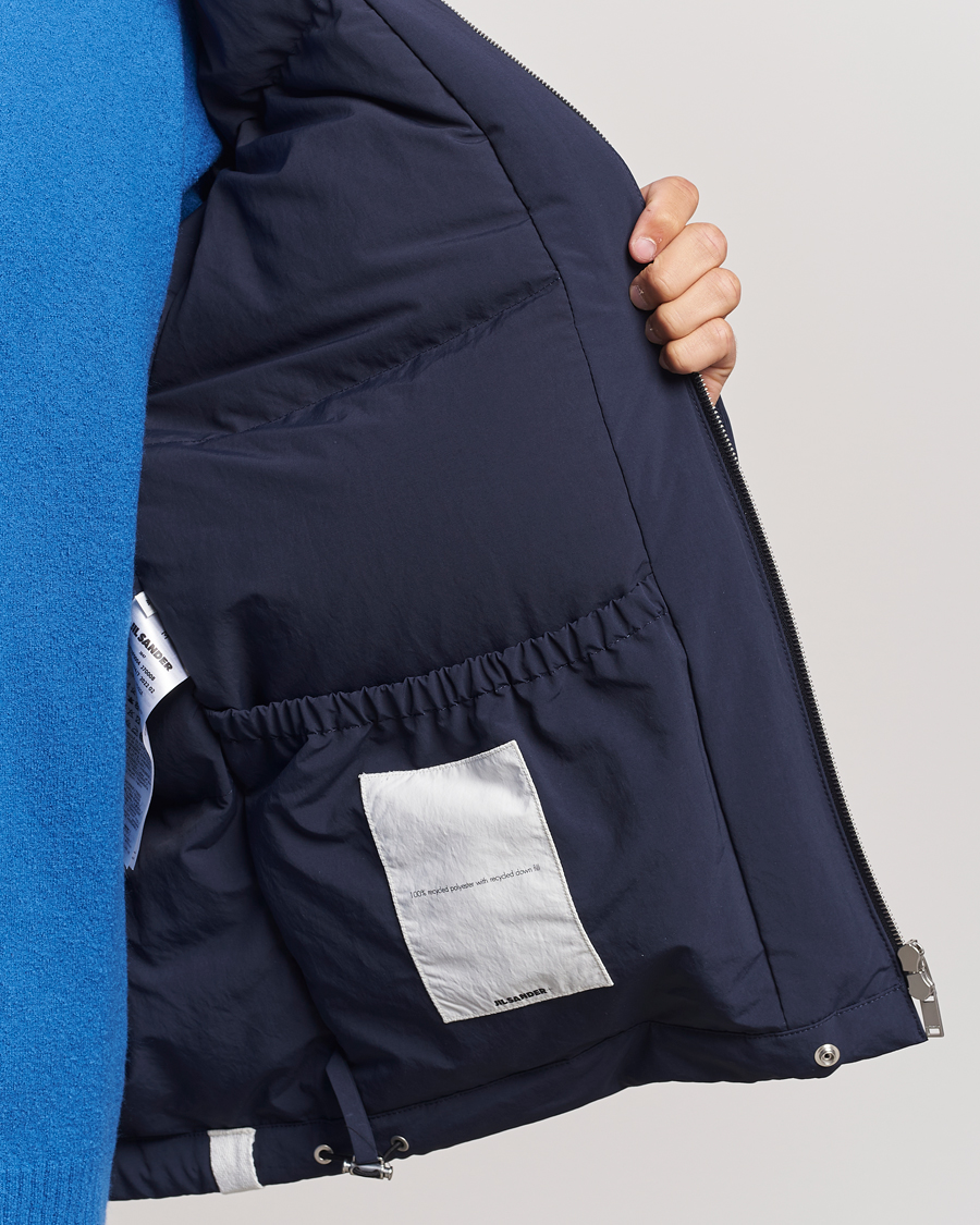 Herre | Jakker | Jil Sander | Hooded Down Jacket Navy