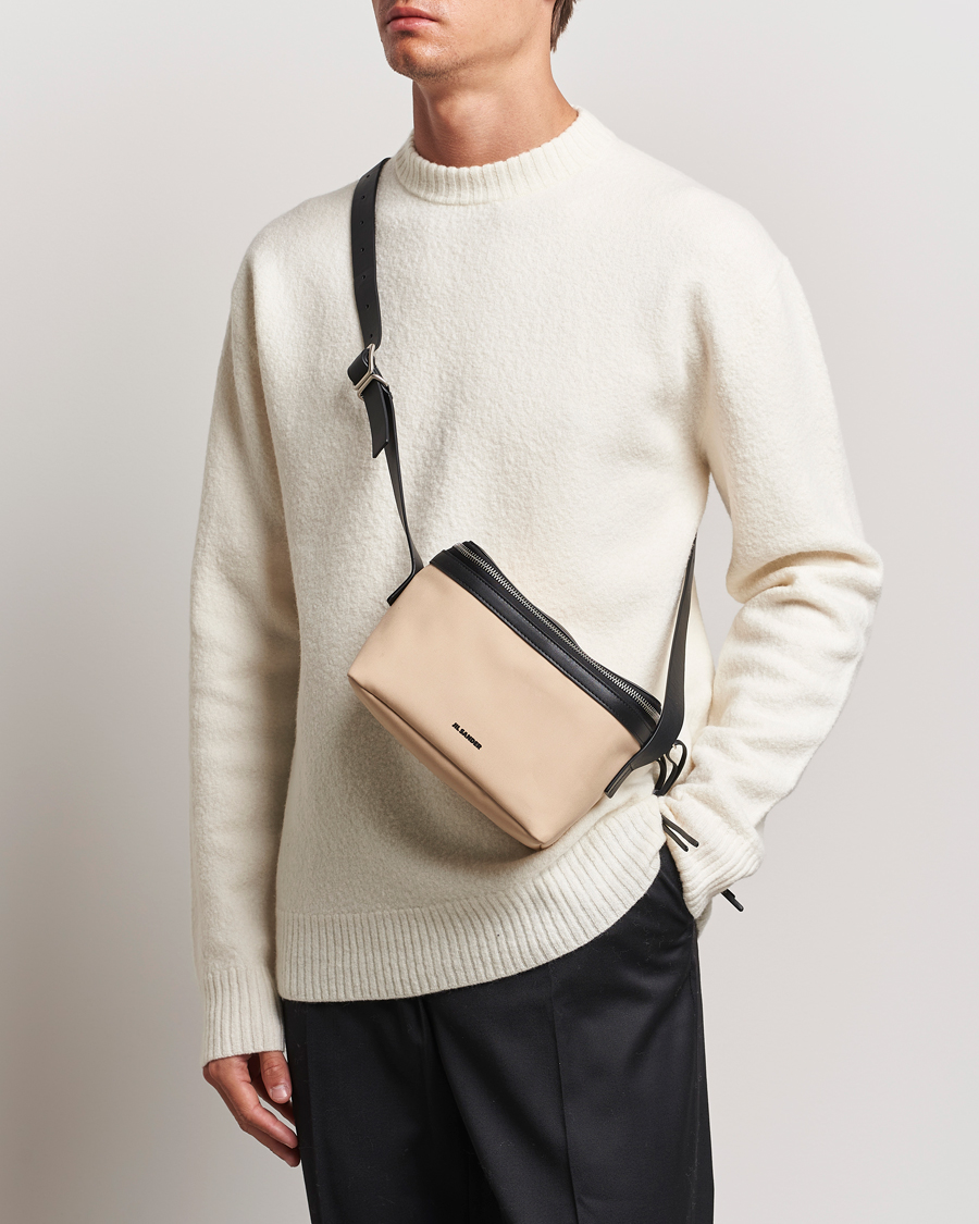 Herre | Trøjer | Jil Sander | Boiled Merino Round Neck Sweater Off White