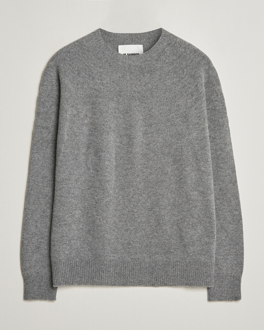 Herre | Trøjer | Jil Sander | Seamless Crew Neck Sweater Grey Melange