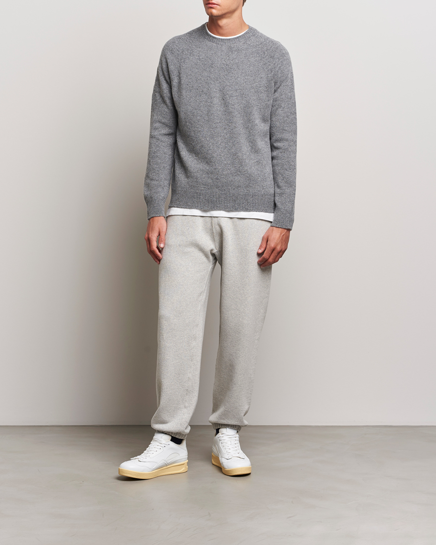 Herre | Trøjer | Jil Sander | Cashmere/Merino Round Neck Sweater Grey Melange