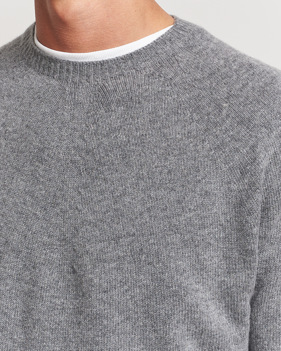 Herre | Trøjer | Jil Sander | Cashmere/Merino Round Neck Sweater Grey Melange