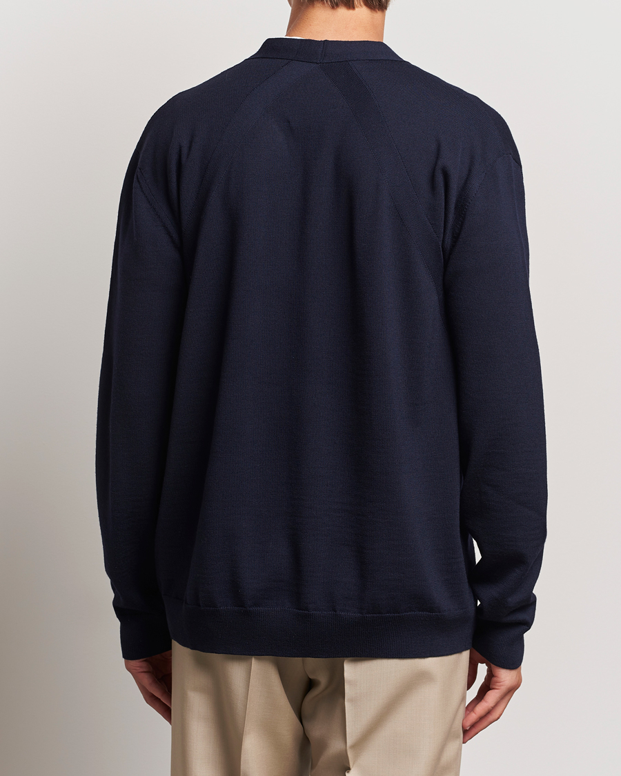 Herre | Trøjer | Jil Sander | Superfine Merino Cardigan Navy
