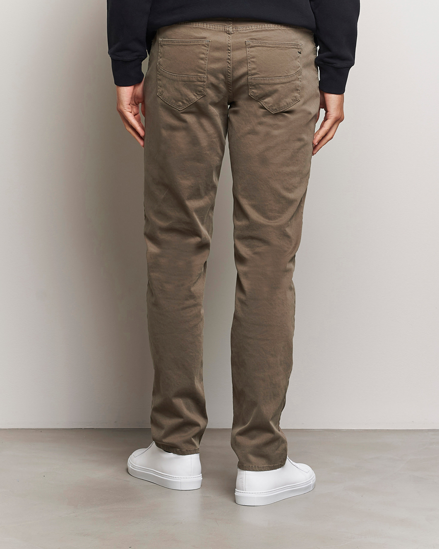 Herre | Bukser | Brax | Cadiz Cotton Satin 5-Pocket Pants Khaki