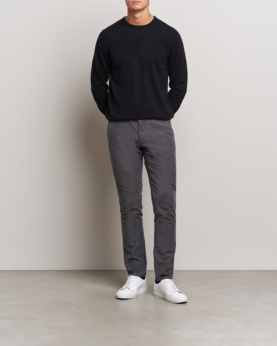 Herre | Trøjer | Morgano | Wool/Cashmere Crewneck Black