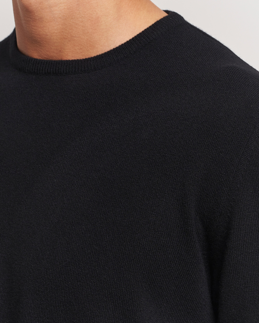 Herre | Trøjer | Morgano | Wool/Cashmere Crewneck Black