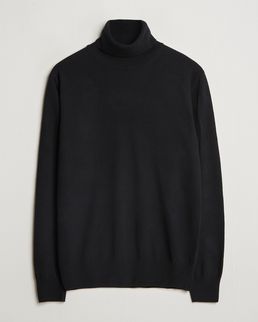 Herre | Trøjer | Morgano | Wool/Cashmere Rollneck Black