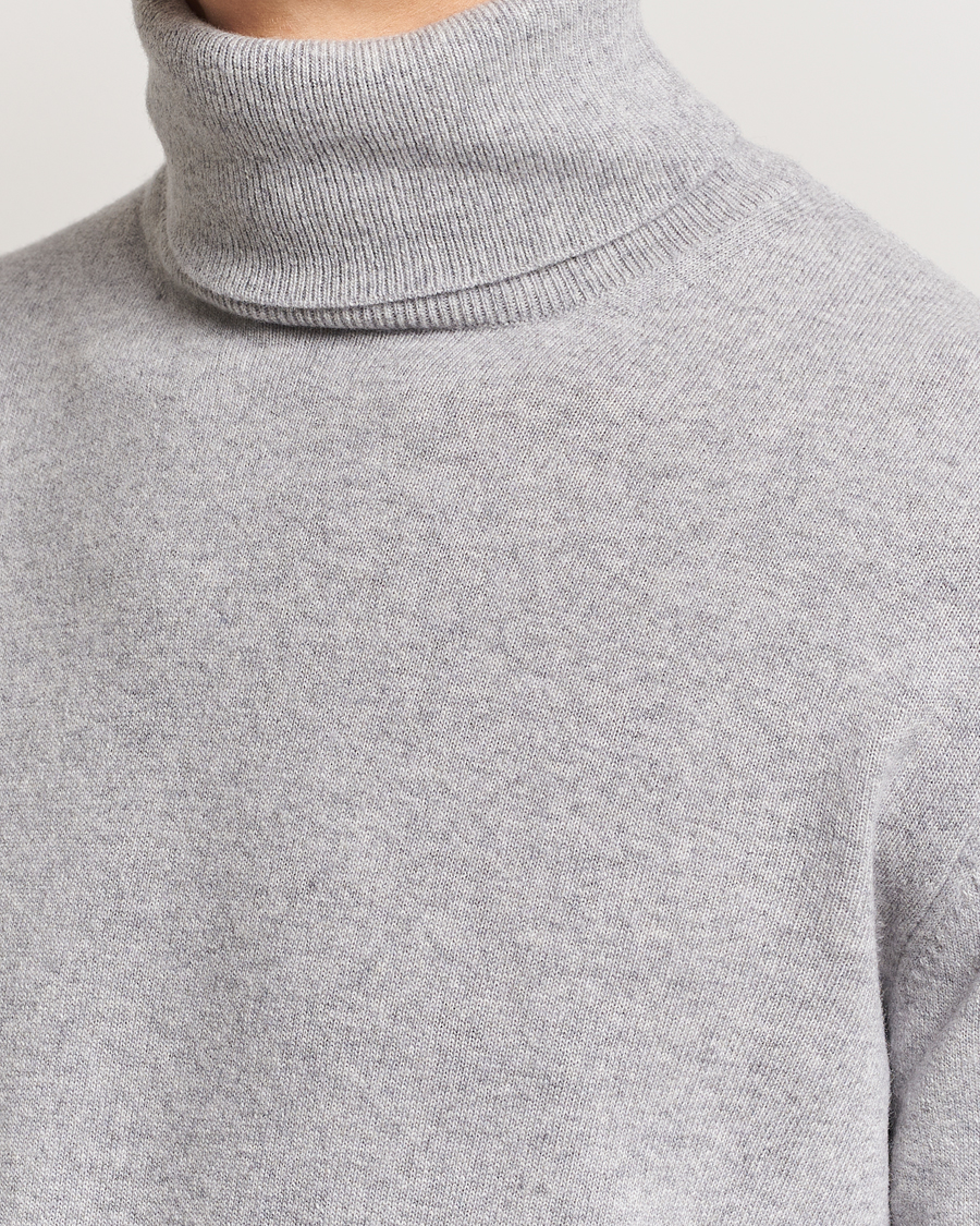 Herre | Trøjer | Morgano | Wool/Cashmere Rollneck Mid Grey
