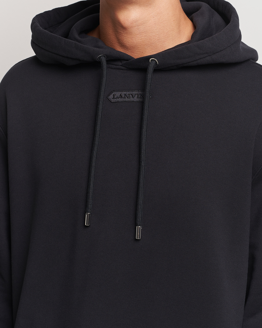 Herre | Trøjer | Lanvin | Patch Logo Hoodie Black
