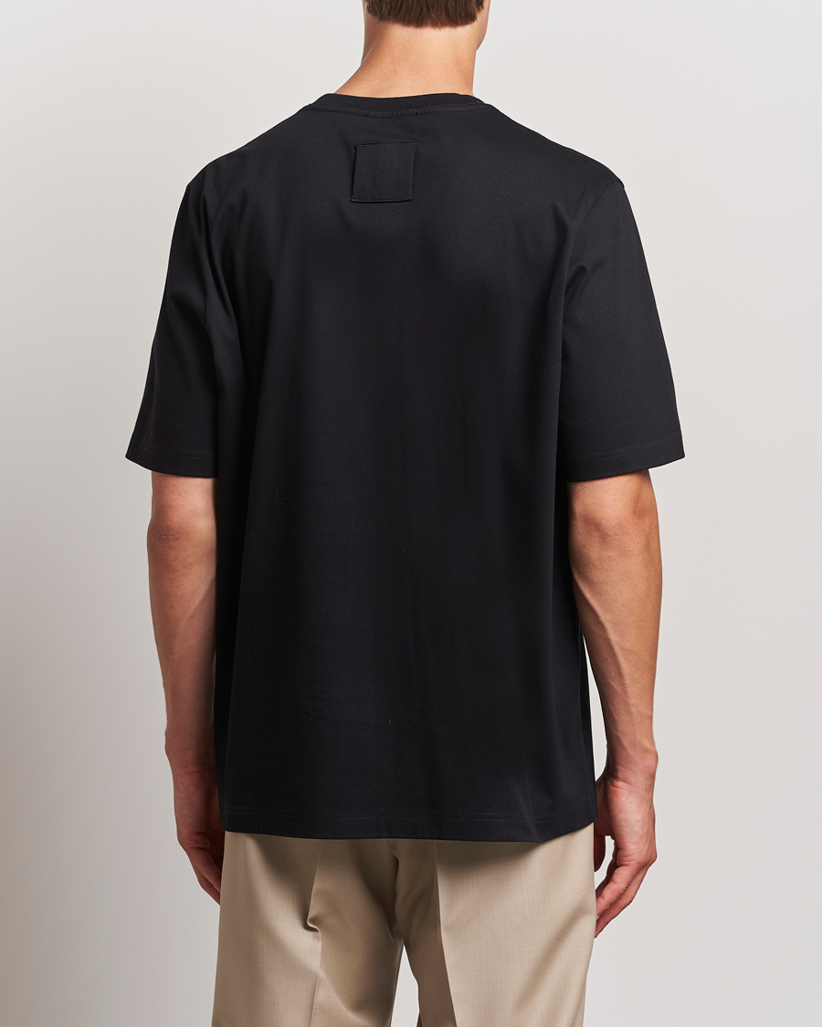 Herre | T-Shirts | Lanvin | Embroidered Logo T-Shirt Black