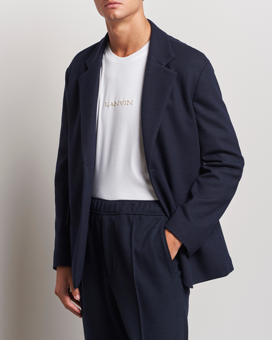 Herre | Blazere & jakker | Lanvin | Unconstructed Wool Blazer Navy