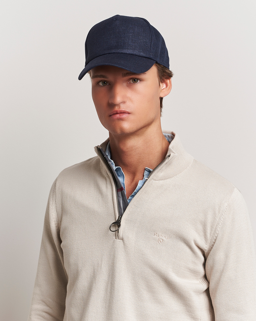 Herre | Nye varemærker | Wigéns | Baseball Linen Cap Navy