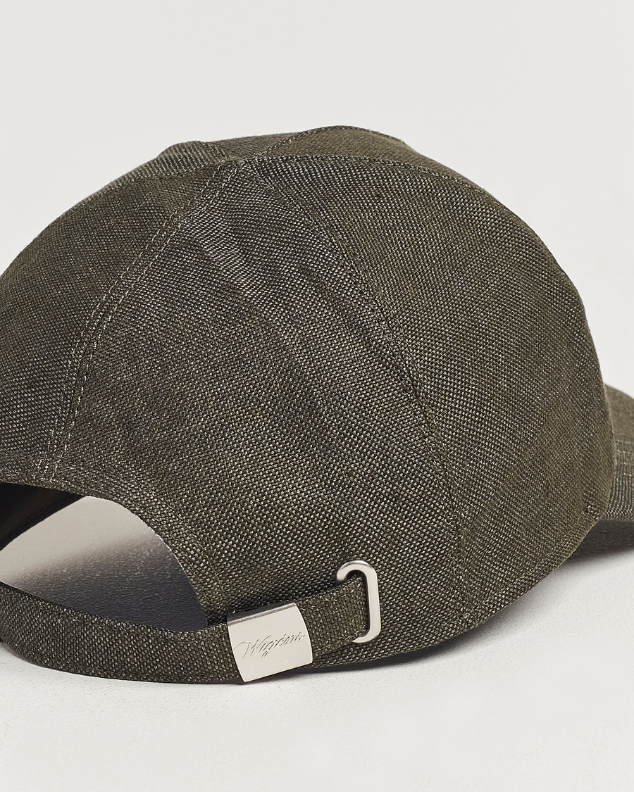 Herre | Wigéns Baseball Linen Cap Dark Olive | Wigéns | Baseball Linen Cap Dark Olive