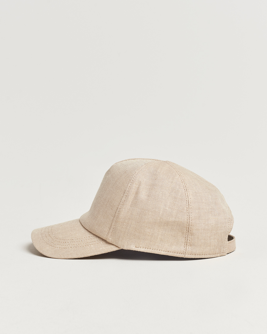 Men | New Brands | Wigéns | Baseball Linen Cap Sand