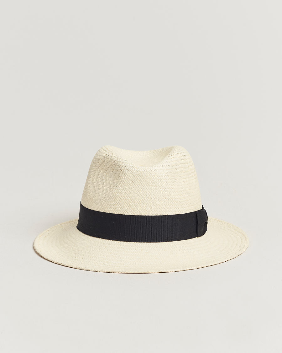 Herre | Hatte & kasketter | Wigéns | Panama Hat White/Black