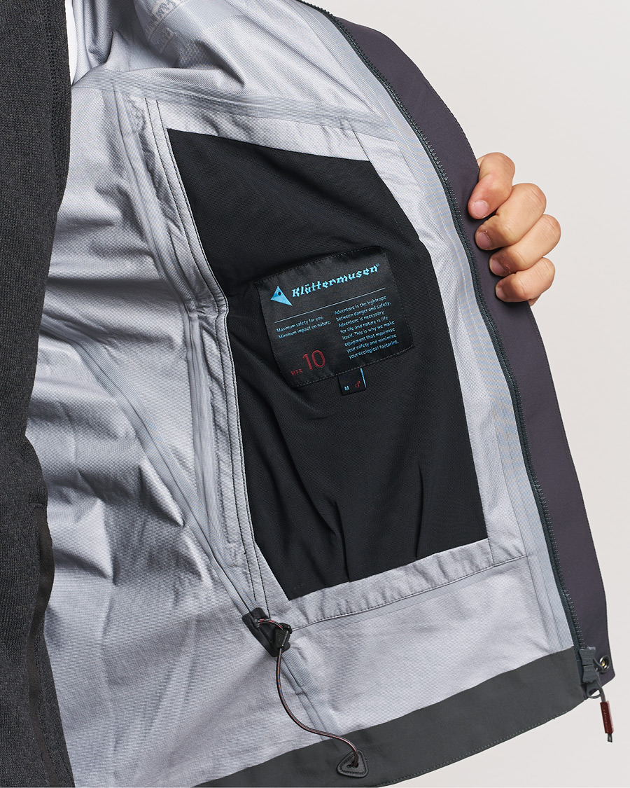 Herre | Jakker | Klättermusen | Asynja Lightweight Waterproof Jacket Raven