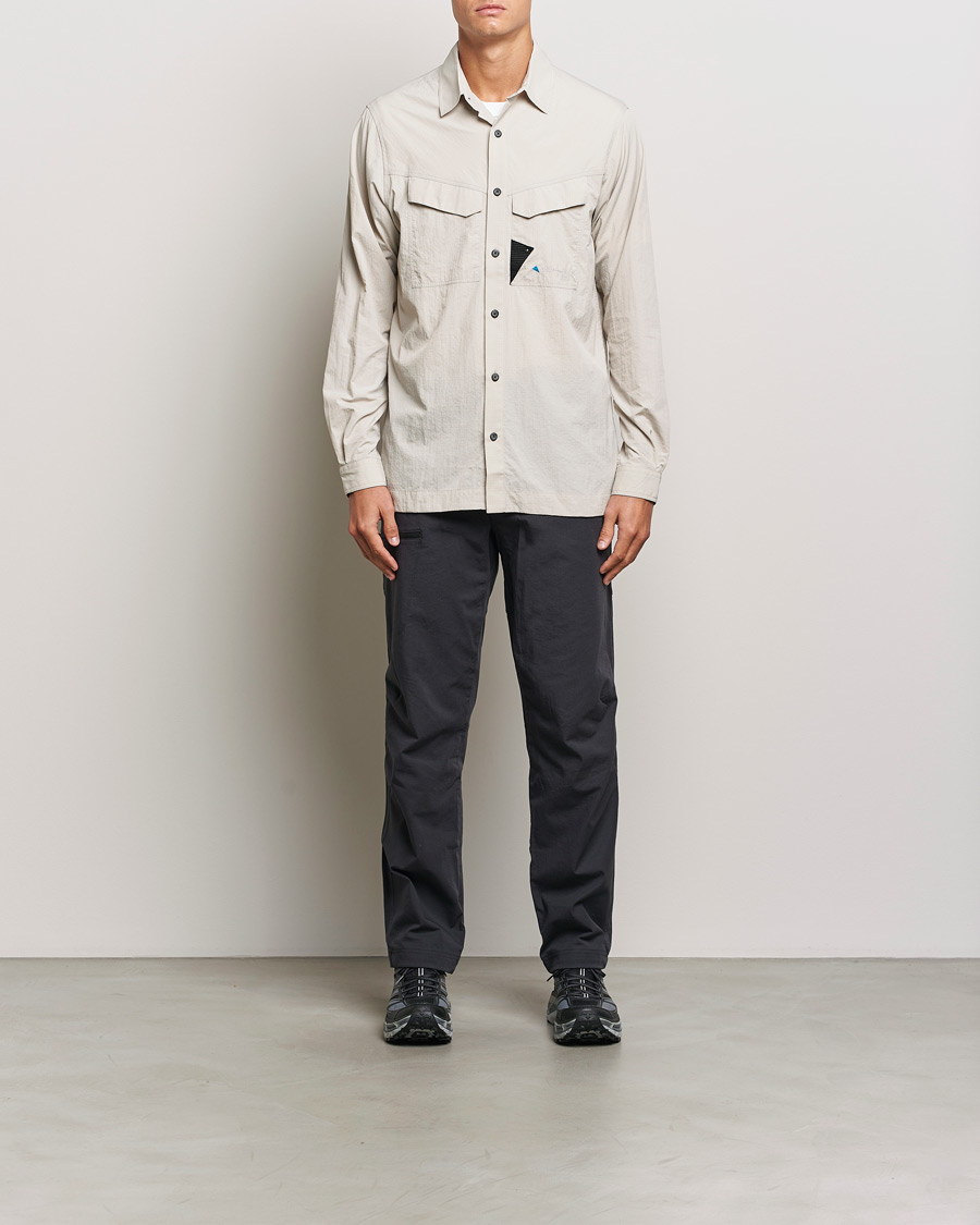 Herre | Skjorter | Klättermusen | Syn Lightweight Ripstop Shirt Silver Creme