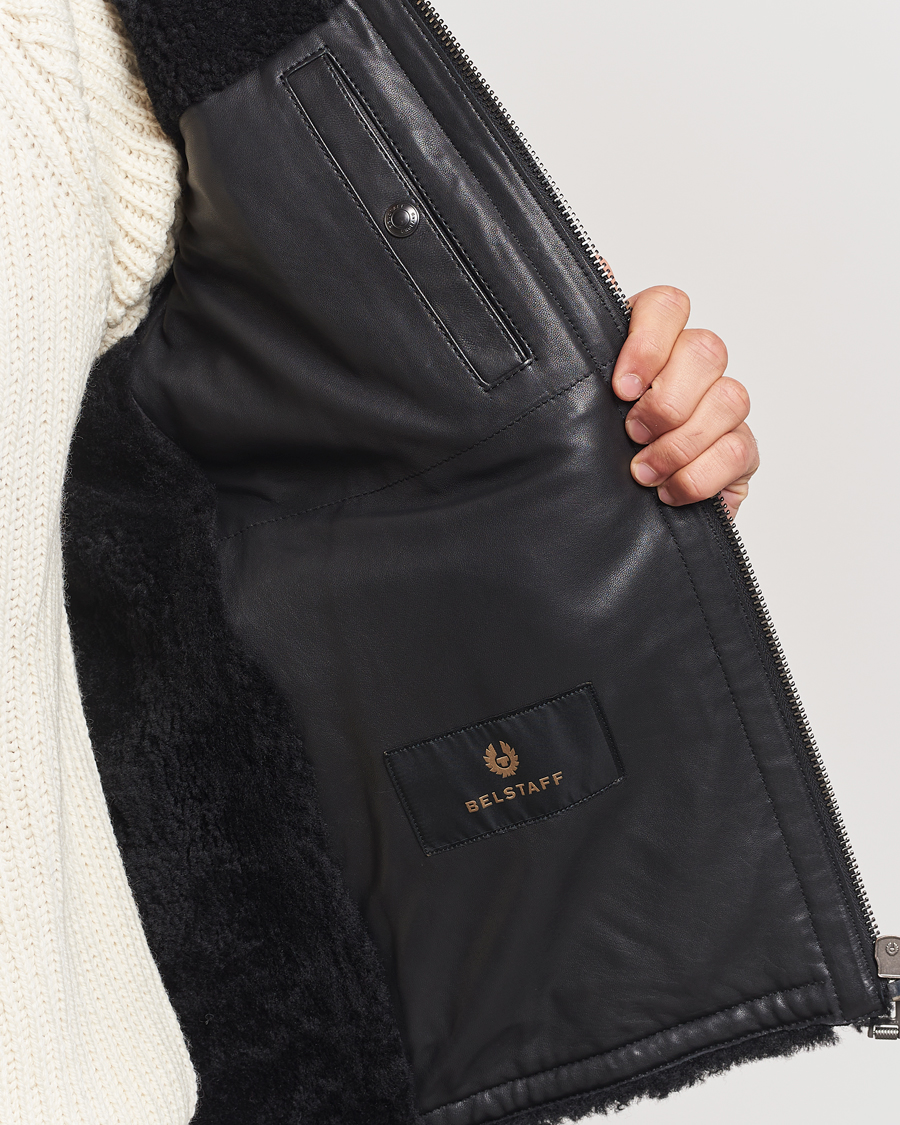 Herre | Jakker | Belstaff | Tundra Sherling Leather Jacket Black