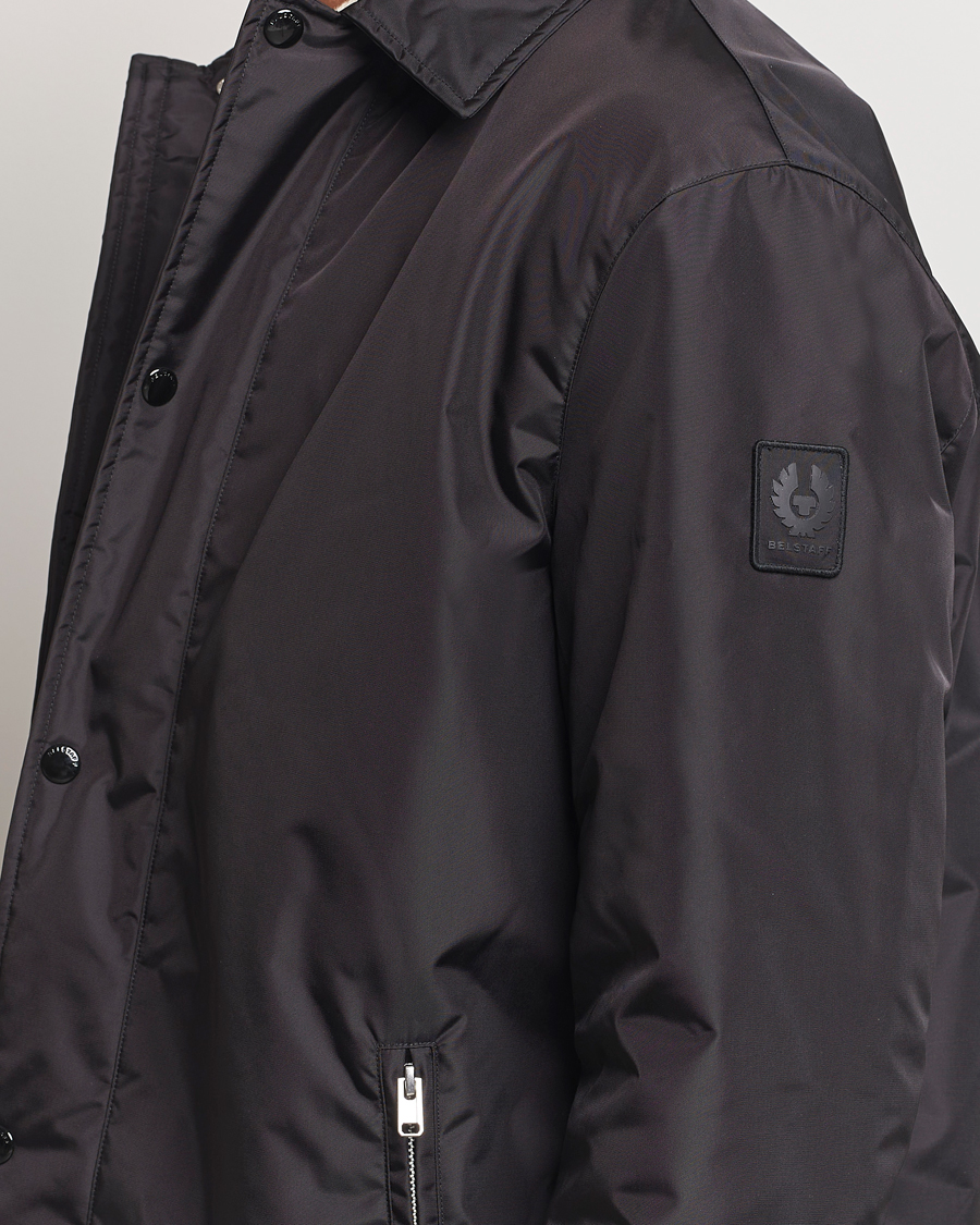 Herre | Jakker | Belstaff | Drill Padded Nylon Coat Black