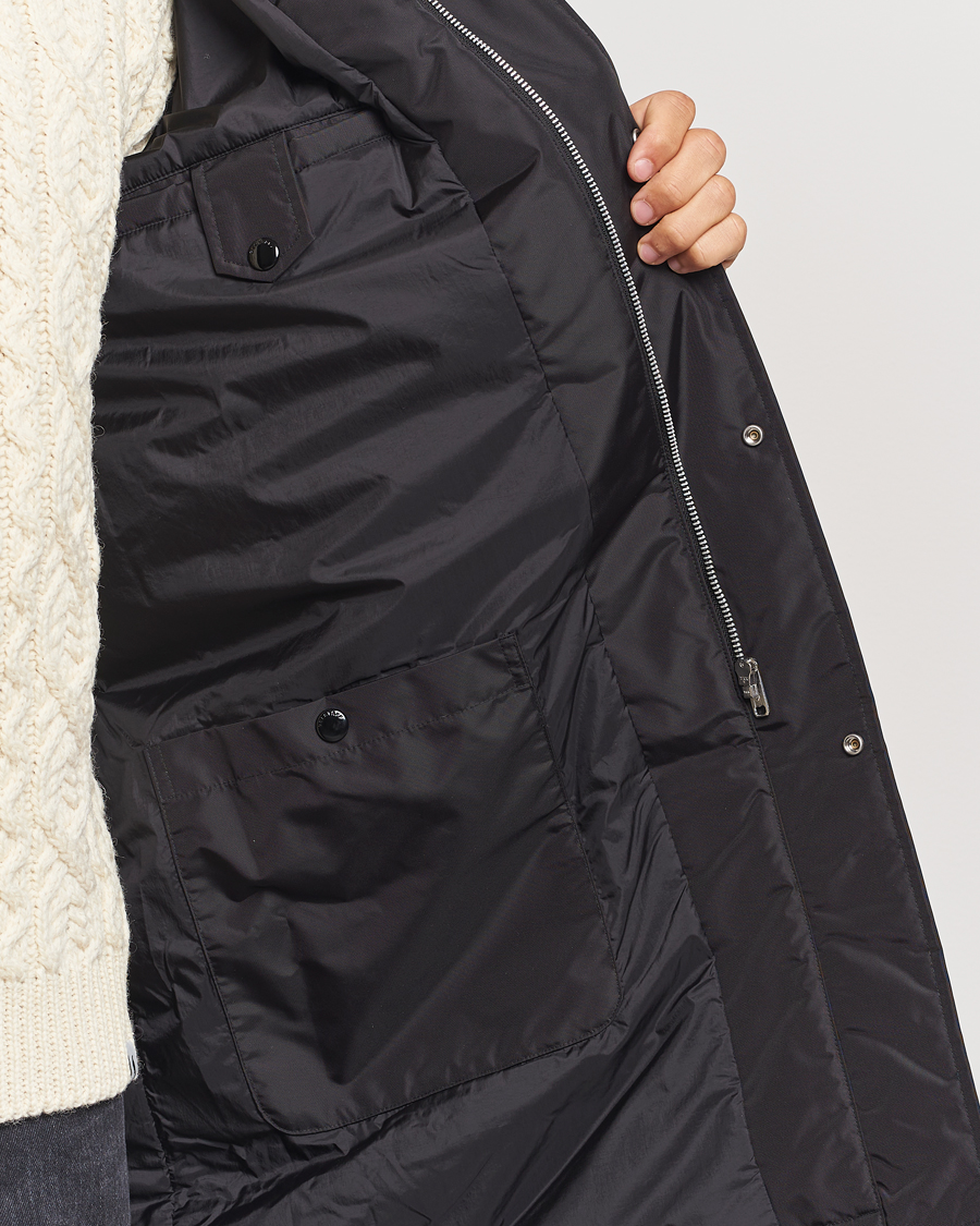 Herre | Jakker | Belstaff | Drill Padded Nylon Coat Black