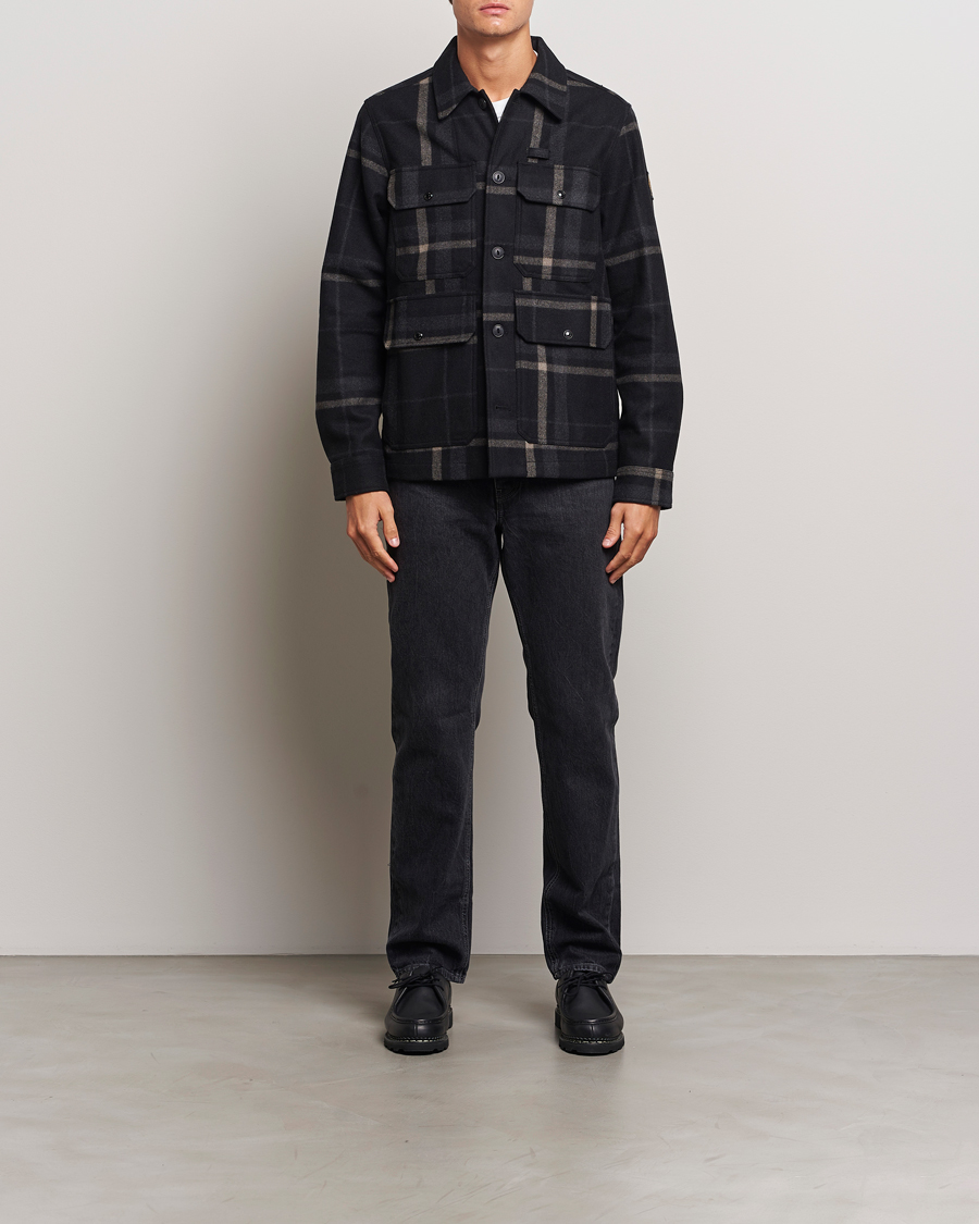 Herre | Jakker | Belstaff | Forge Checked Wool Jacket Charcoal
