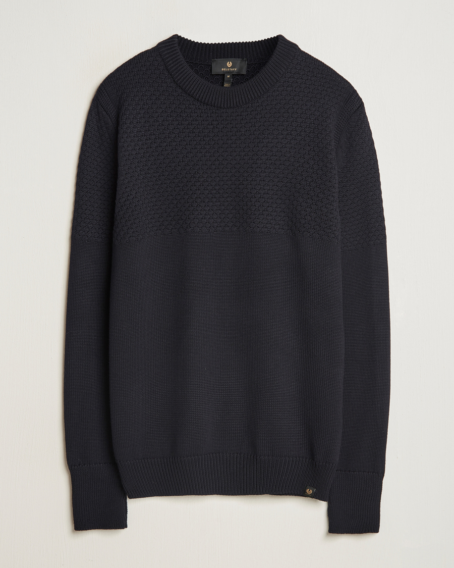 Herre | Trøjer | Belstaff | Sternway Knitted Crewneck Dark Ink