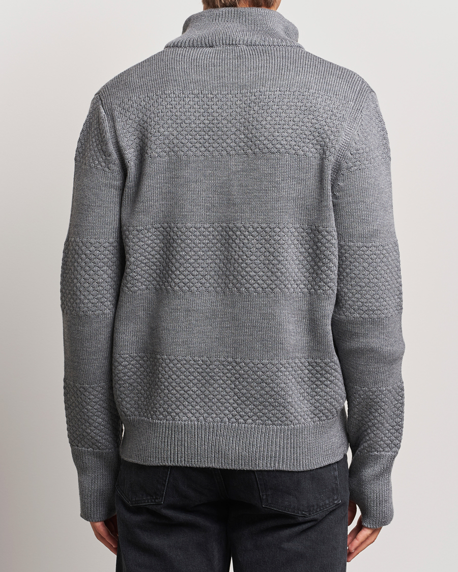 Herre | Trøjer | Belstaff | Sternway Knitted Zip Cardigan Grey Heather