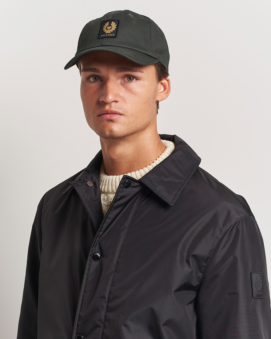 Herre | Belstaff Phoenix Logo Cap Tile Green | Belstaff | Phoenix Logo Cap Tile Green