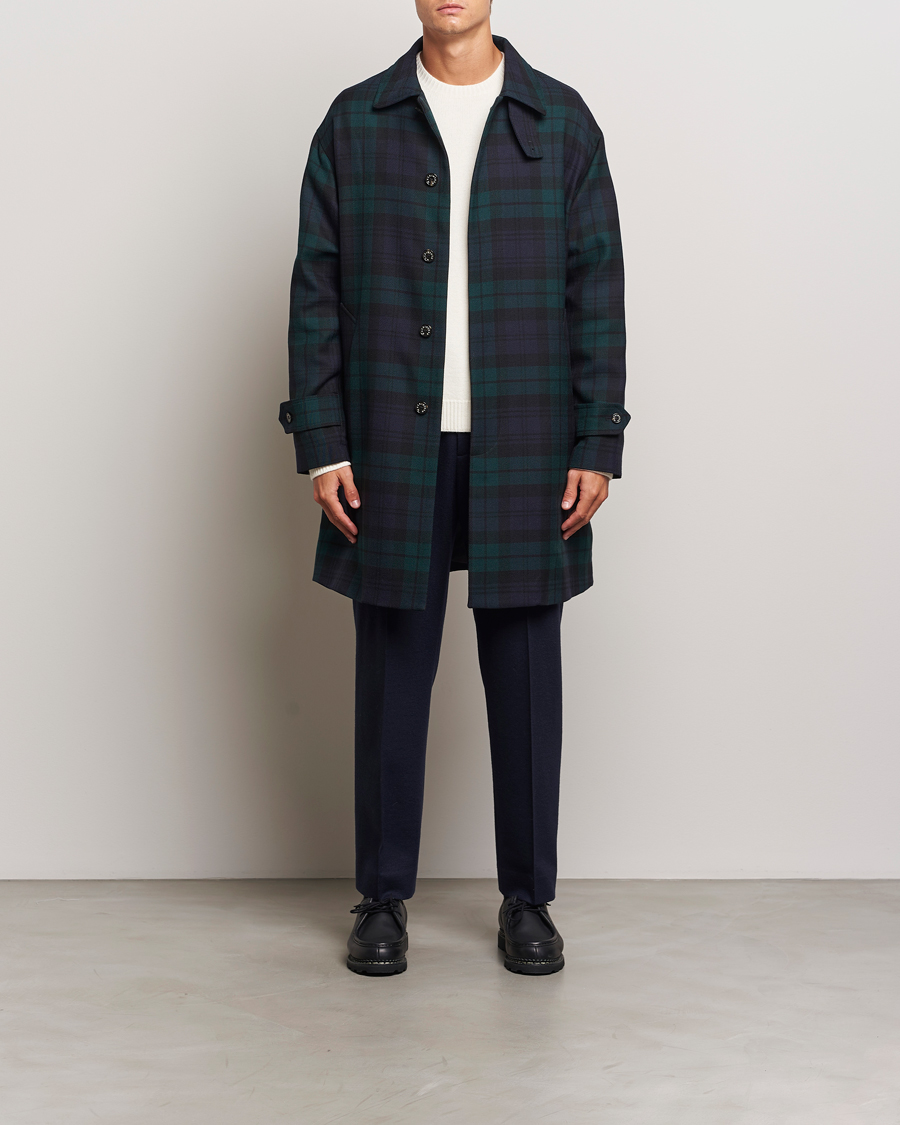 Herre | Jakker | Mackintosh | Wool Soho Tartan Coat Blackwatch