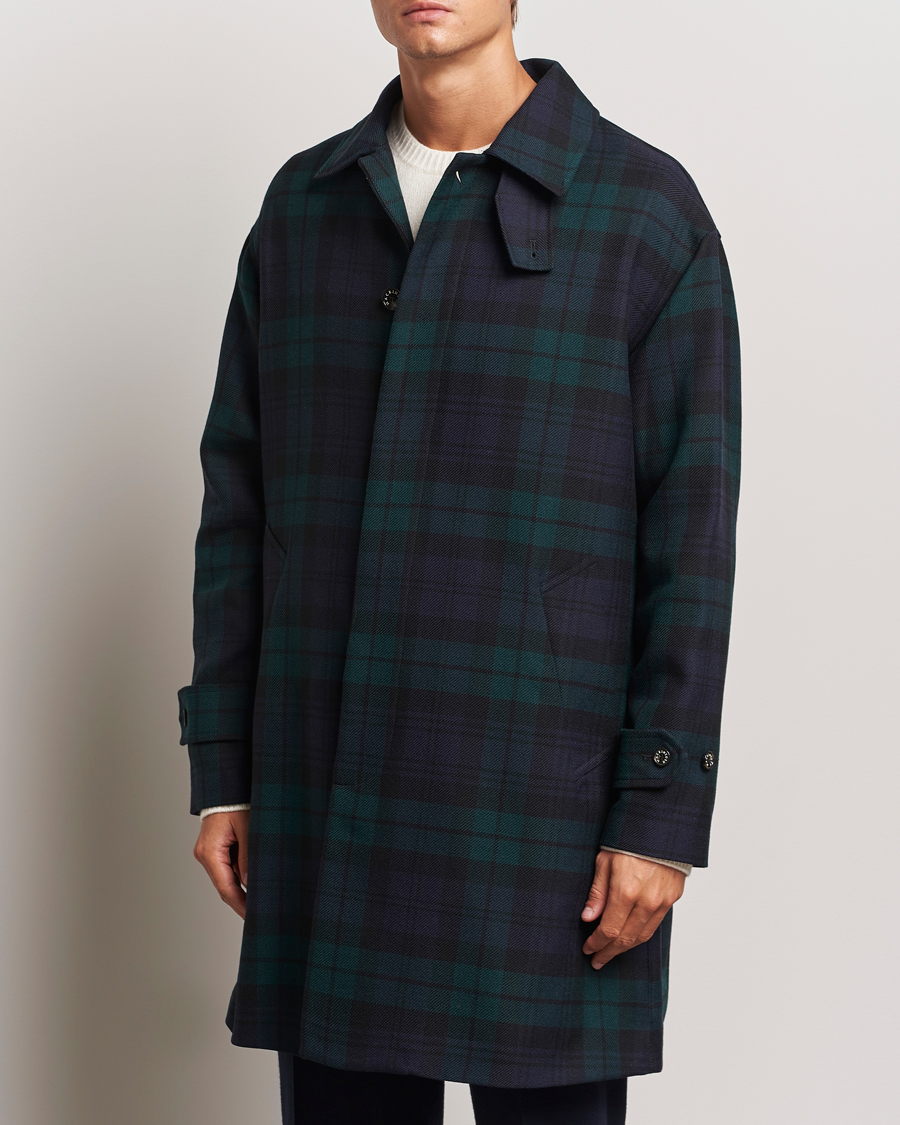 Herre | Jakker | Mackintosh | Wool Soho Tartan Coat Blackwatch