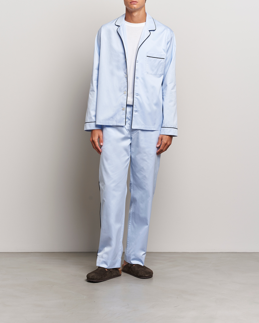 Herre | Pyjamas & Morgenkåber | Tekla | Sateen Pyjama Pants Bellhop Blue