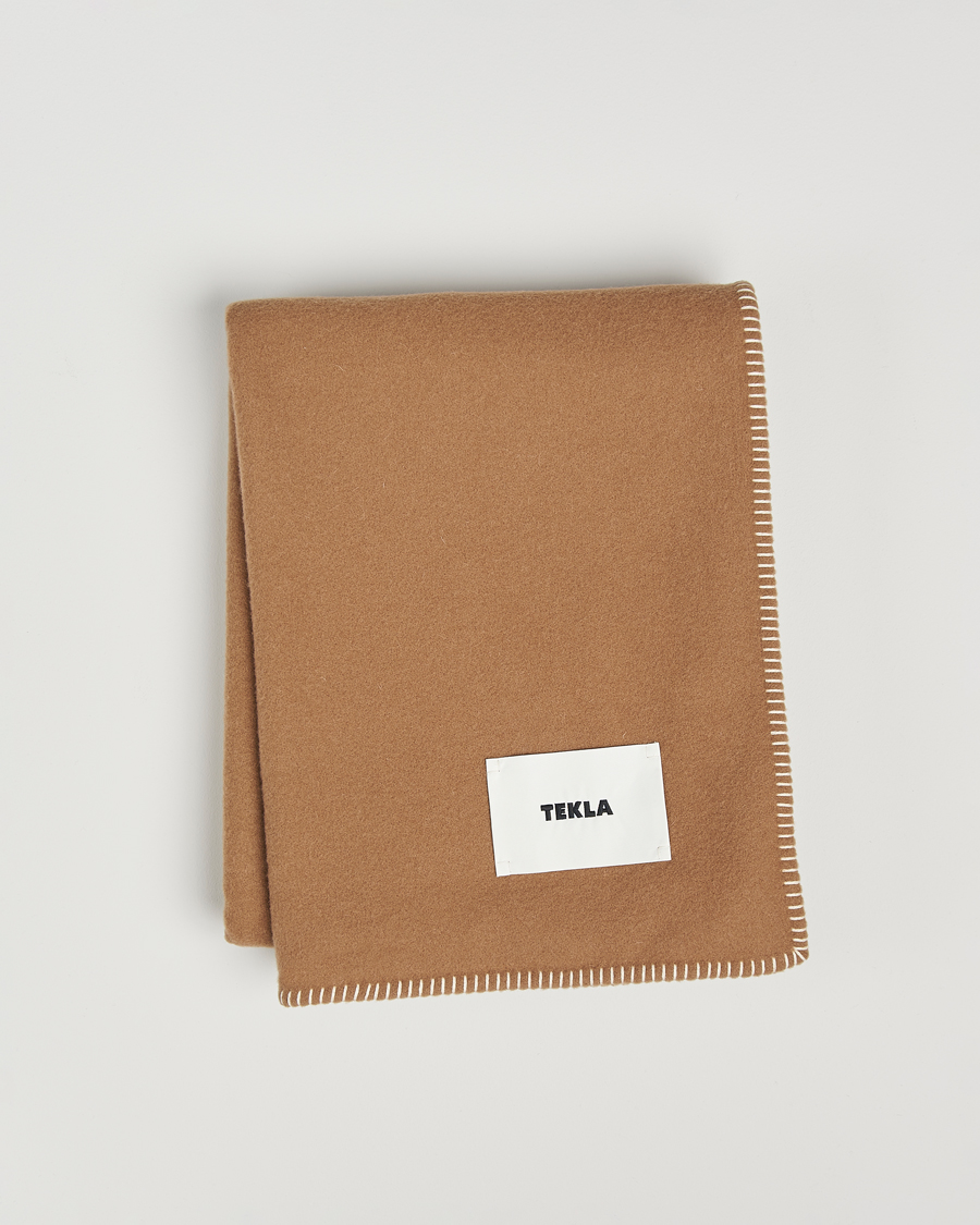 Herre | Tekla Lambswool Blanket Oak | Tekla | Lambswool Blanket Oak