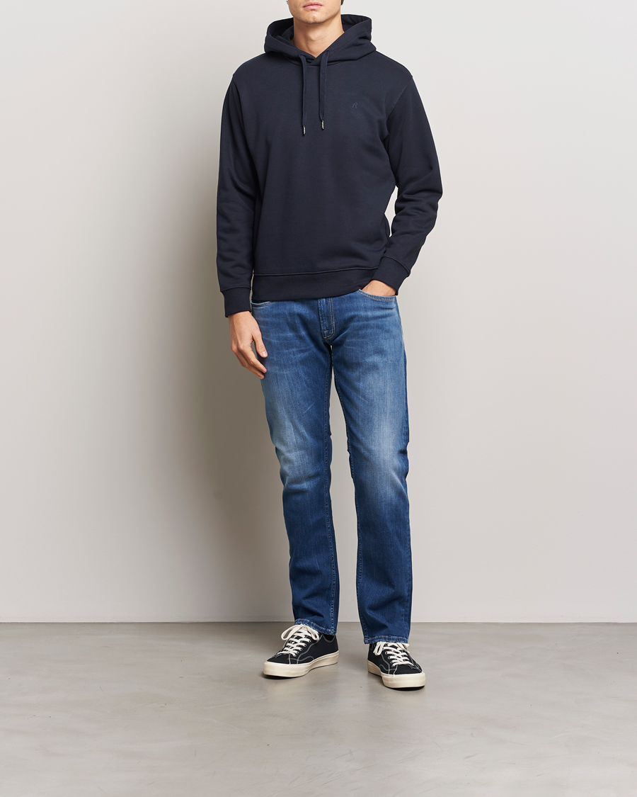 Herre | Trøjer | Replay | Tonal Logo Hoodie Navy